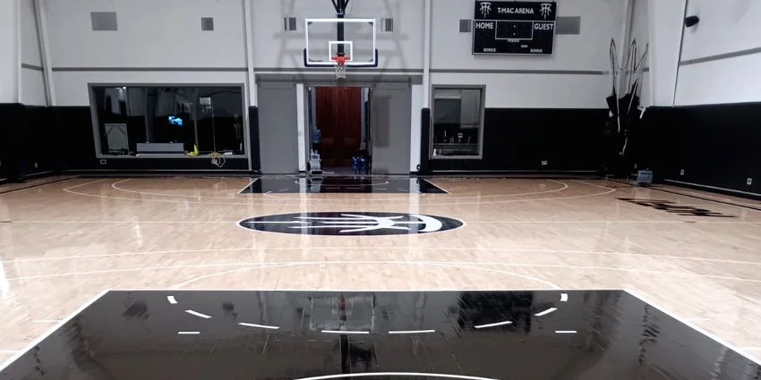 Floor Stripping and Waxing: A Transformation at Basketball Court Fresno